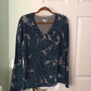 CROFT AND BARROW Paisley sweater